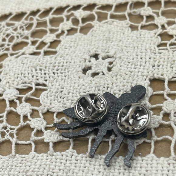 Skeleton Riding Fly Enamel Pin - Picture 4 of 4